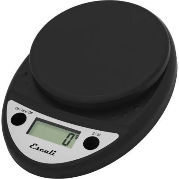 Escali P115CH Primo Compact Digital Scale, 5000 g x 1 g, Black, Escali, Mfr#: P115CH